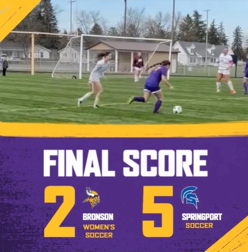 Bronson soccer falls at home to Springport 5-2